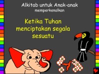 Image of Alkitab untuk anak-anak memperkenalkan : ketika tuhan menciptakan segala sesuatu